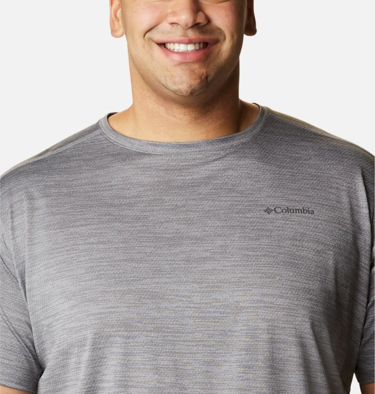 Men's Columbia Alpine Chill Zero Short Sleeve Crew T Shirts Grey | Plus Size CA-W36CA